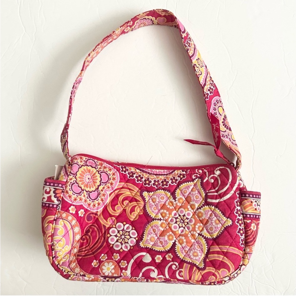 Vera Bradley Maggie Raspberry Fizz Quilted Shoulder Bag